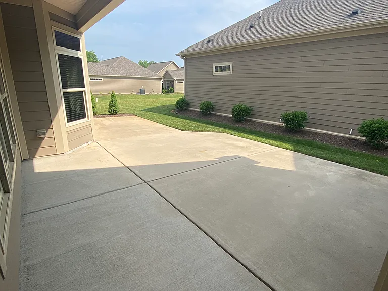 Back patio space
