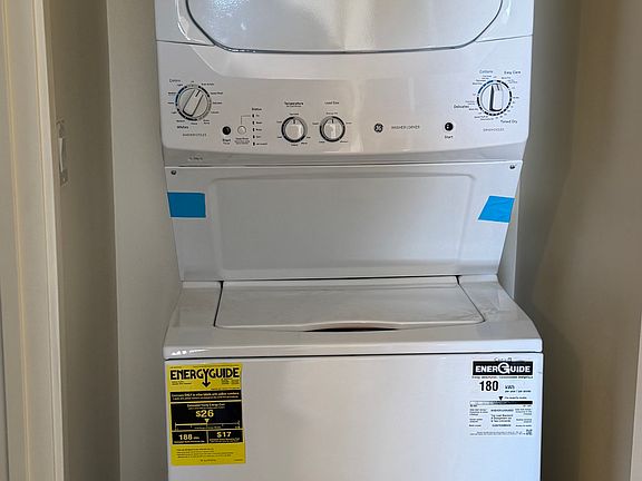 In -unit new washer dryer