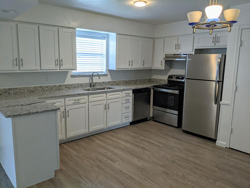 Renovated kitchen with stainless steel appliances