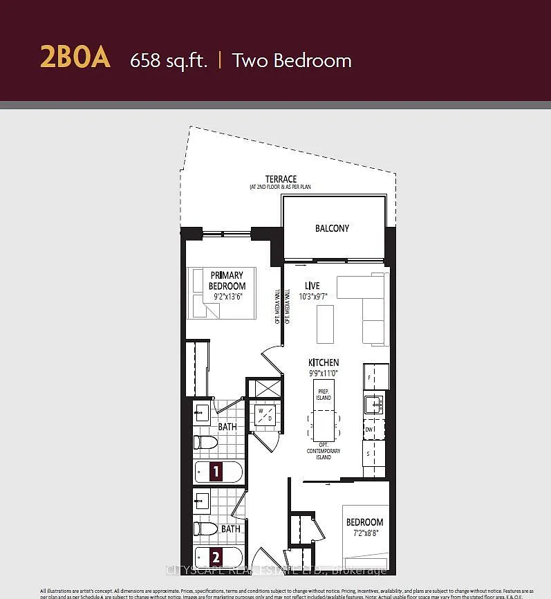 2 bed, $2,500 — Photo 2