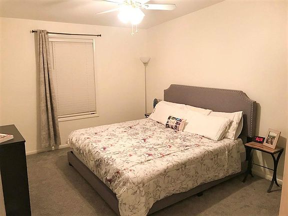 Bedroom with new carpet