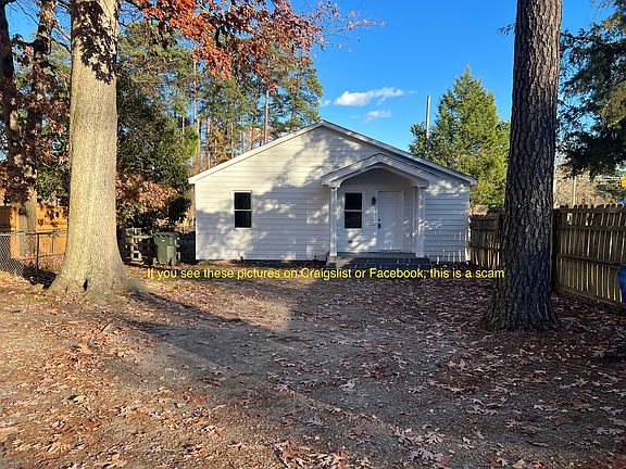 Back yard and back of home