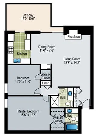Floor plan Buckingham