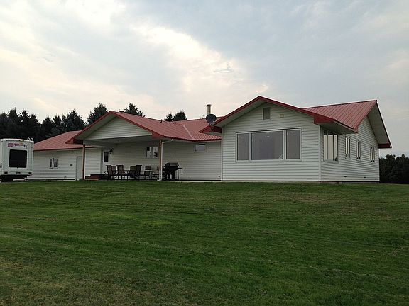 lawn and north side of house
