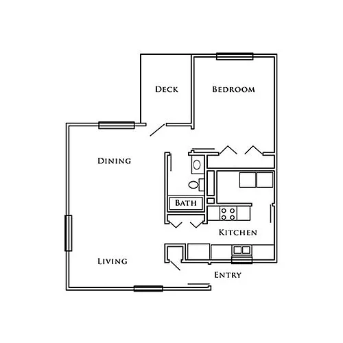 Floor plan One Bedroom