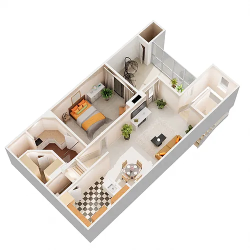 Floor plan B3A