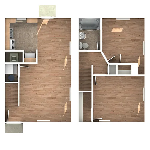 Floor plan B1 - Townhome