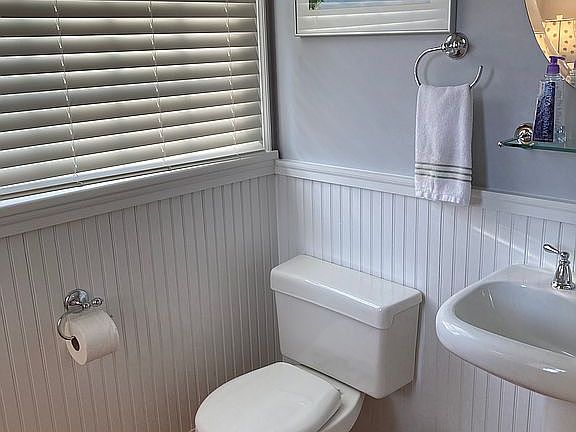 First floor powder room.