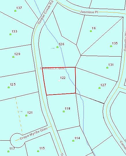Lot 122 Boundary