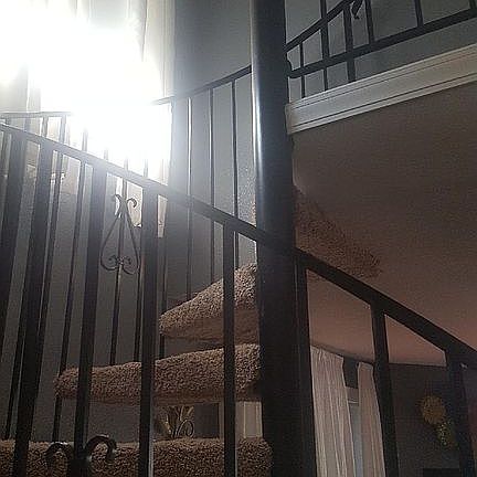 Wrought iron staircase