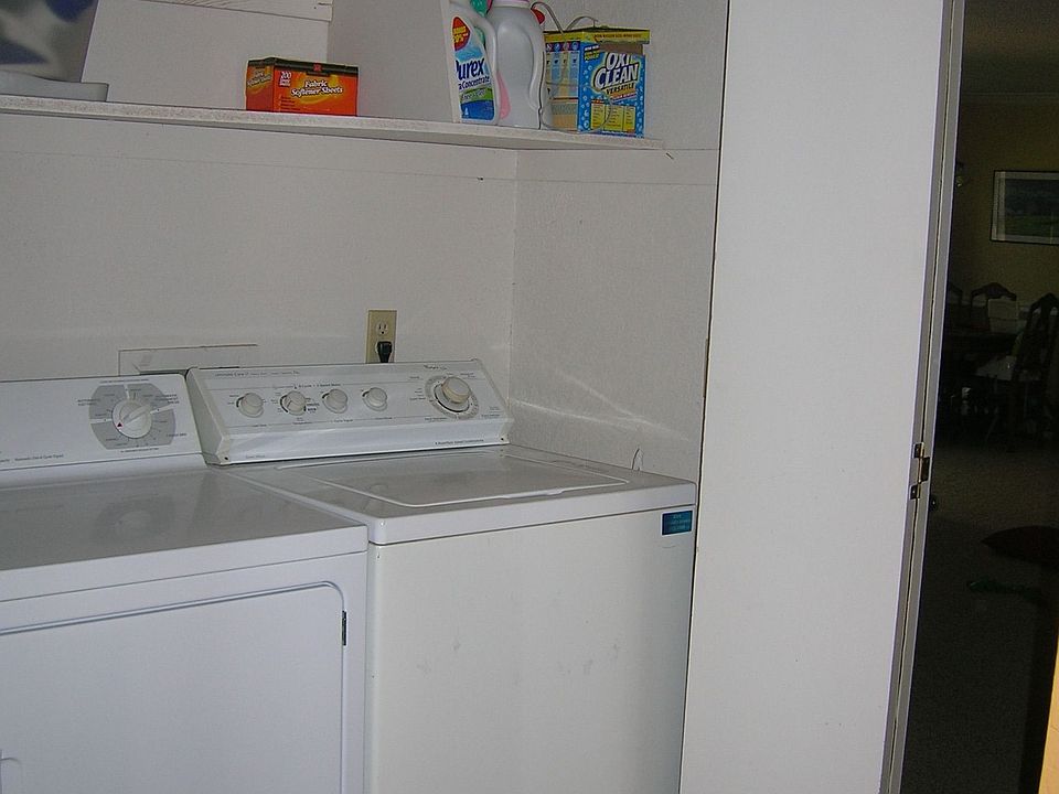 laundry closet in hallway