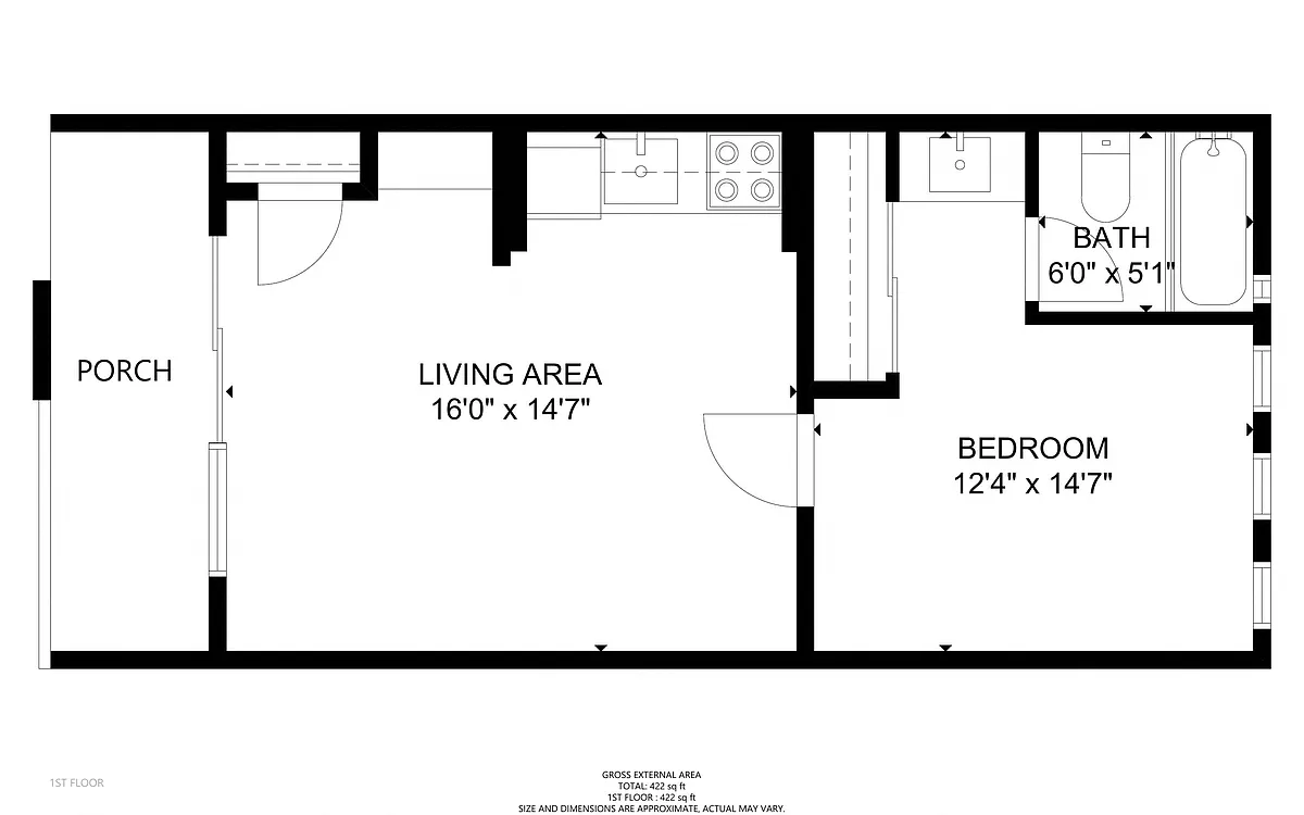 Floor plan B1-BW