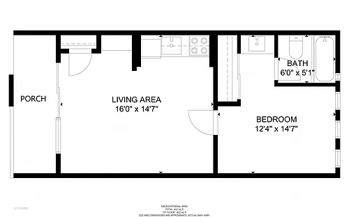 Floor plan B1-BW