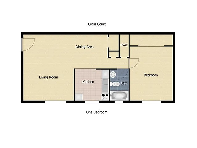 Floor plan 1 Bedroom