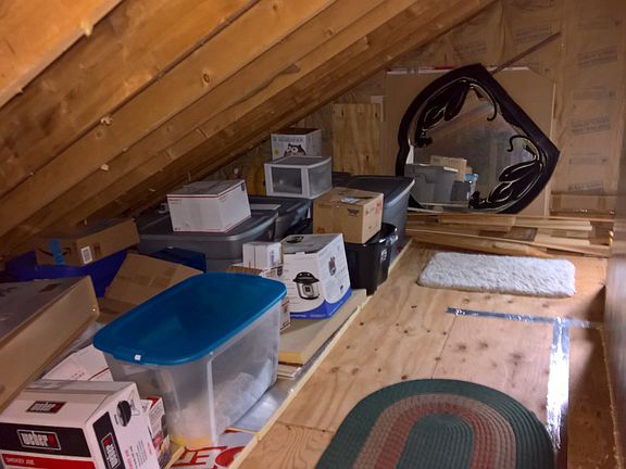 attic storage area