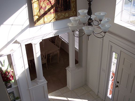 Upstairs view of Foyer