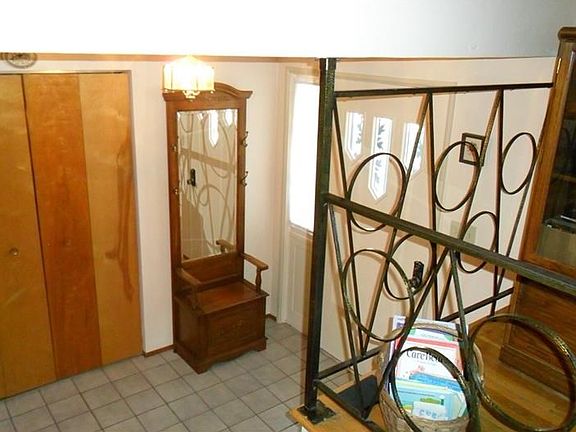 Here is another view of the entry hall from the living room.