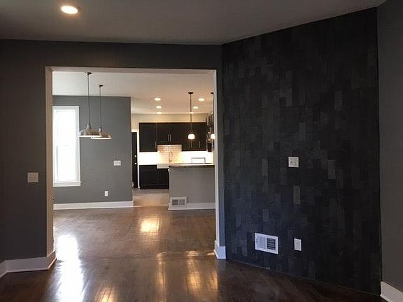 Living Room with Slate Feature Wall