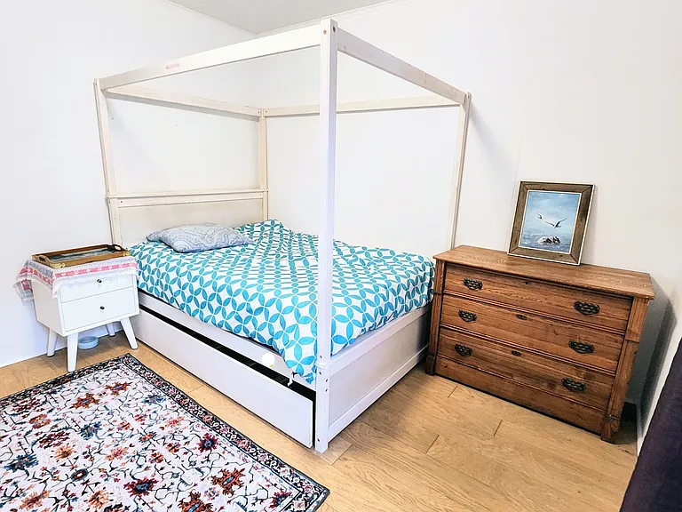 Bedroom can be delivered furnished.