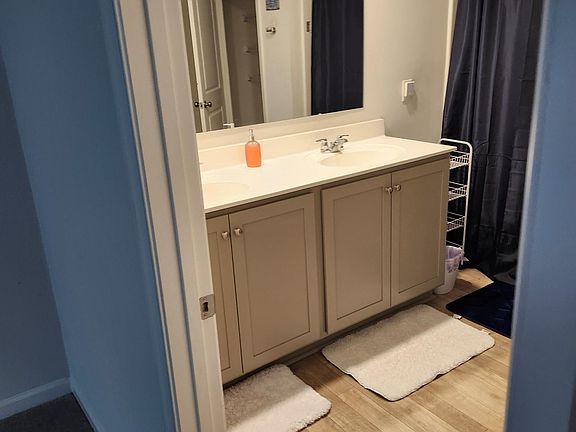 Master bathroom dual sink