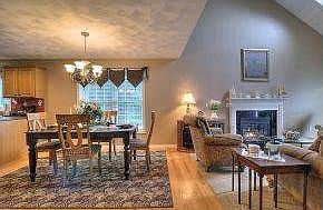 Spacious dining area