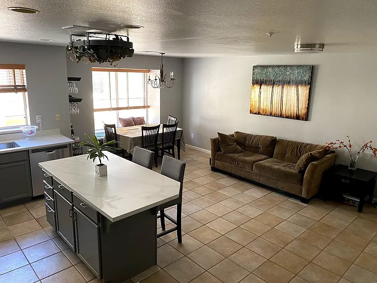 Kitchen and dining area