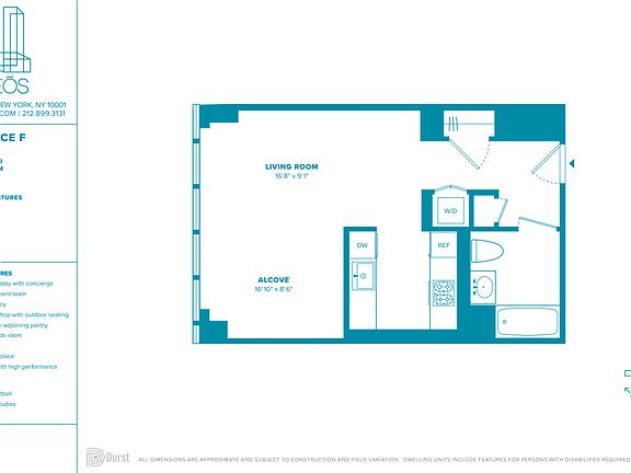 2nd image of 100 W 31st St #14F