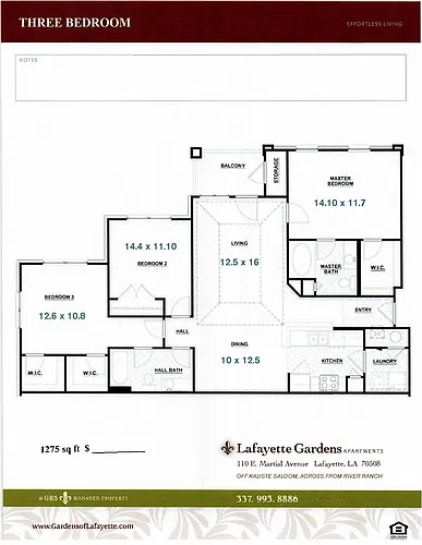Floor plan 3 Bedroom