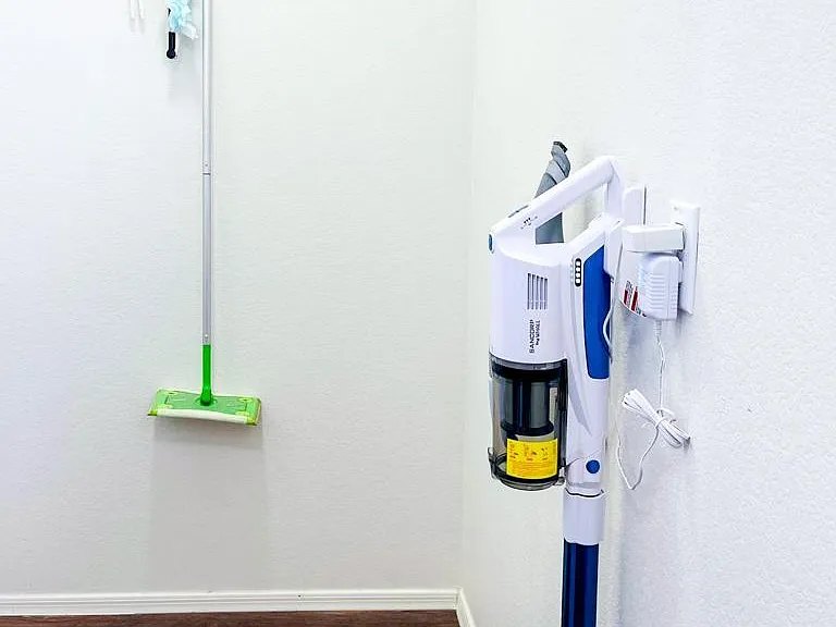 Upstairs cleaning tools