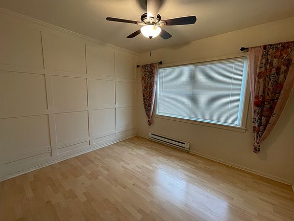 Bedroom with accent wall.