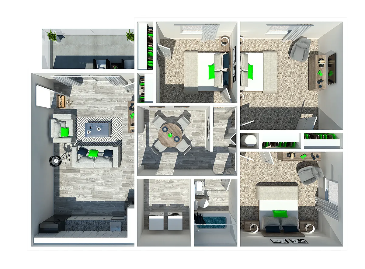 Floor plan 3 Bedroom