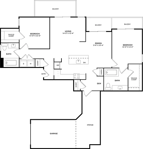 Floor plan B3
