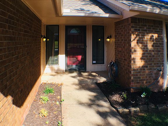 Front door with new landscaping