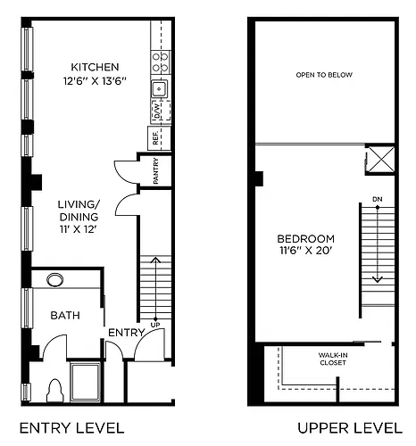 Floor plan C7 - 1x1-PH