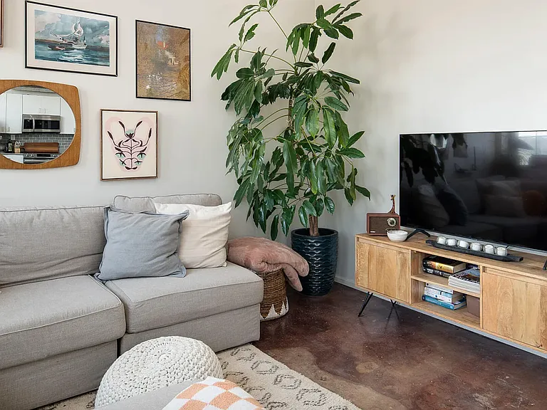Open loft layout with plenty of room for three people to spread out