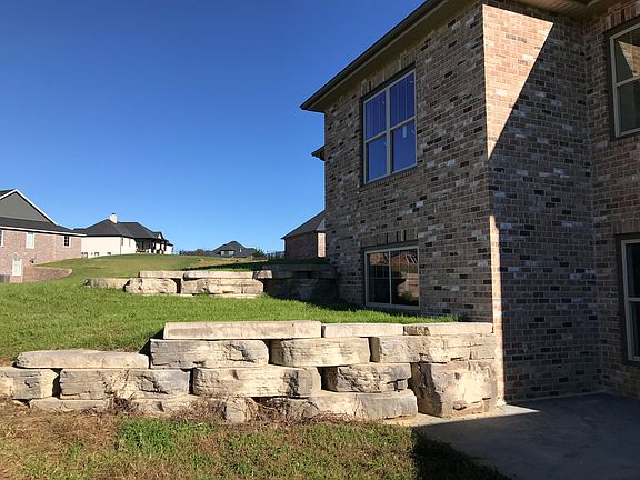 Stone retaining walls