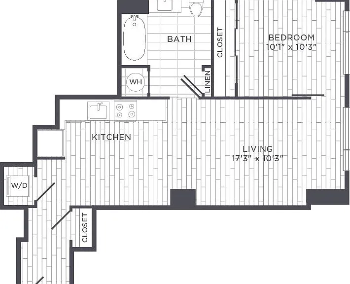 Sonnet - One Bedroom - 1 Beds - 1 Baths - 636 Sq. ft.