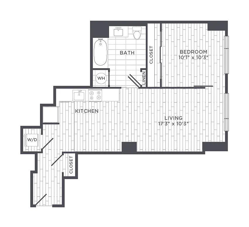 Floor plan One Bedroom