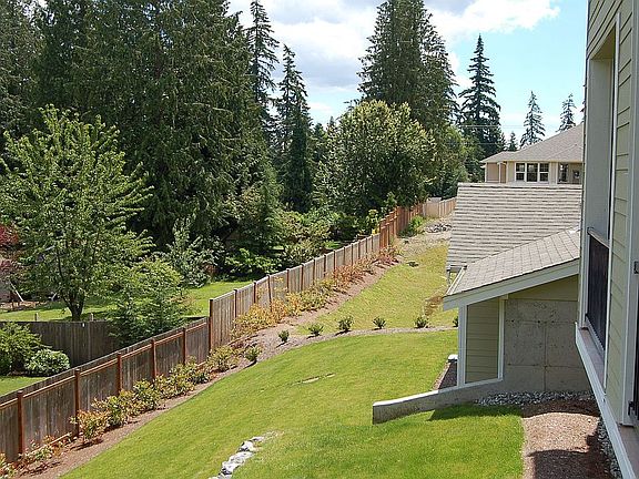 Common use area behind house