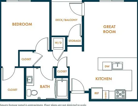 A1b: 1bed 1bath A1b: 1bed 1bath
