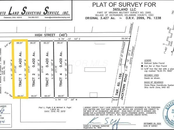 0 E High St Tract 1, Ostrander, OH 43061