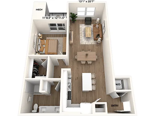 Floor plan A3-891-Scheme I