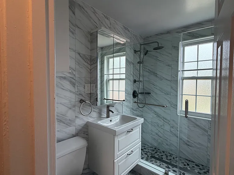 Renovated bathroom