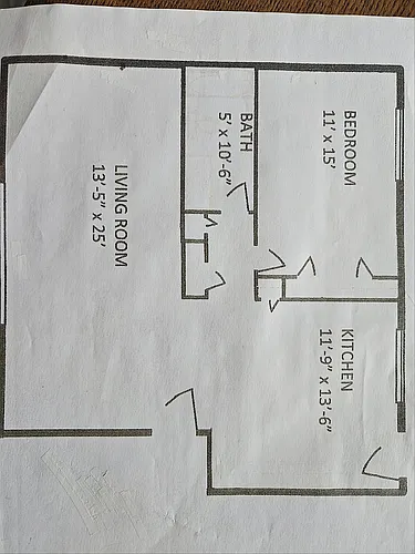 Floor plan One bedroom