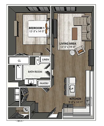 Floor plan Wago