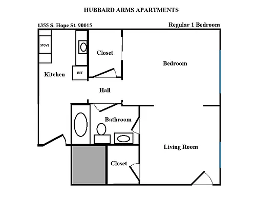 Floor plan 1 Bedroom
