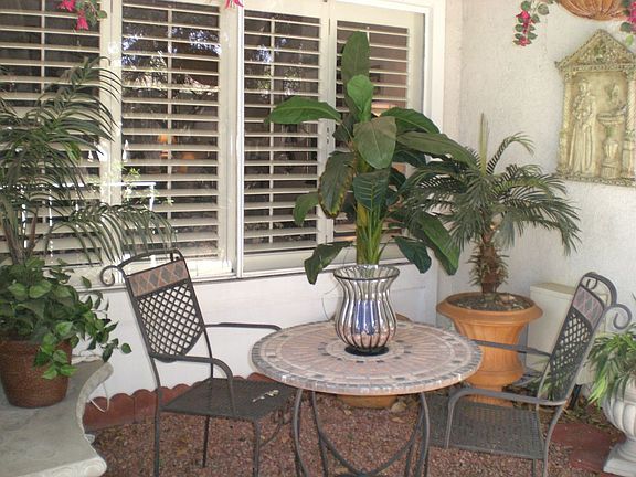 Private Patio in Front