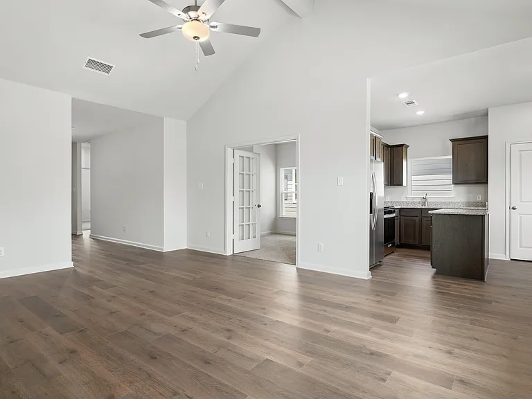 The Sabine has an open-concept layout.