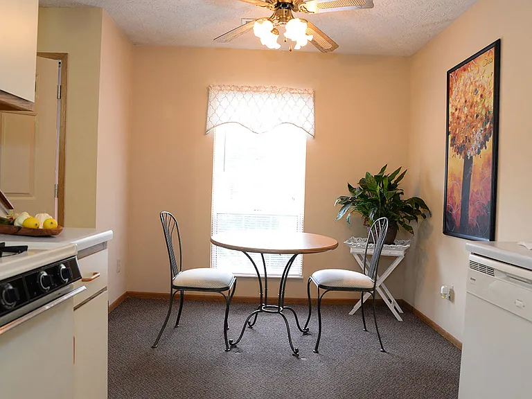 Dining area next to kitchen