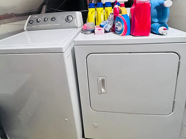 Washer and Dryer on level 2